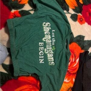 Women’s cropped Saint Paddy’s day Shirt - Let the Shenanigans Begin